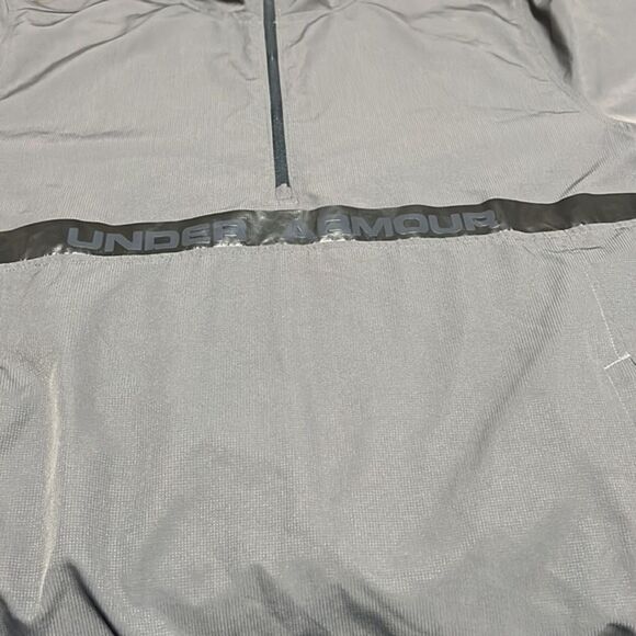 Under Armour Men's Large Gray Half Zip Pullover Athletic Sweatshirt - Picture 5 of 9